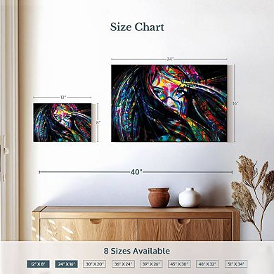 Female Edgy Female Portrait Wall Art