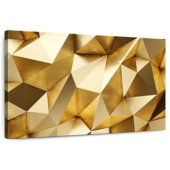 Golden Abstract Wall Art