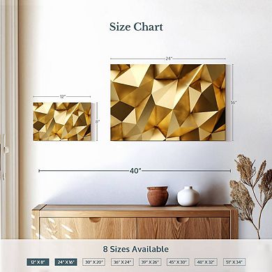 Golden Abstract Wall Art