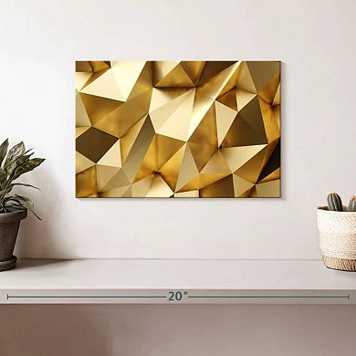 Golden Abstract Wall Art