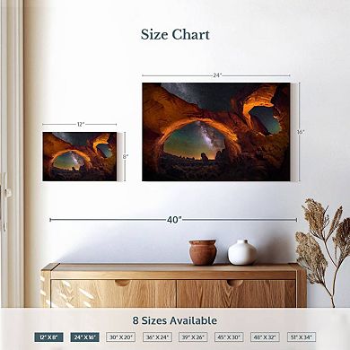 Double Arch Under Milky Way Wall Art