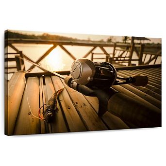 Bass Fishing Set Wall Art
