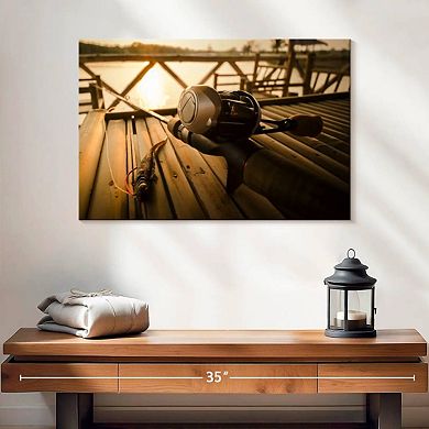 Bass Fishing Set Wall Art