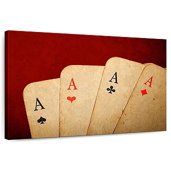 Vintage Aces Poker Wall Art