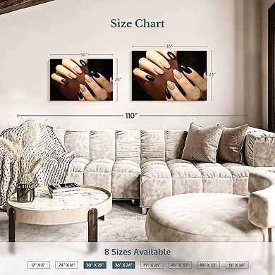 Classy Neutral Nails Wall Art