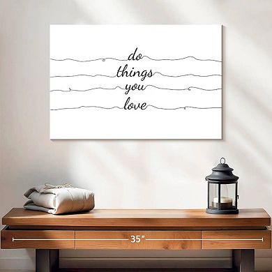 Do Things You Love Wall Art