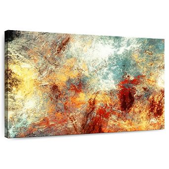 Frozen Fire Abstract Wall Art