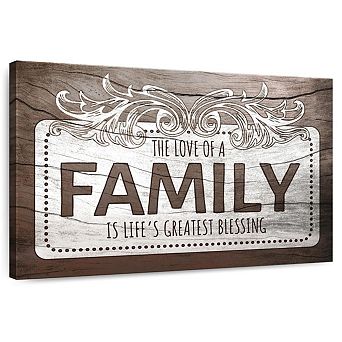 Love Of A Family Quote II Wall Art