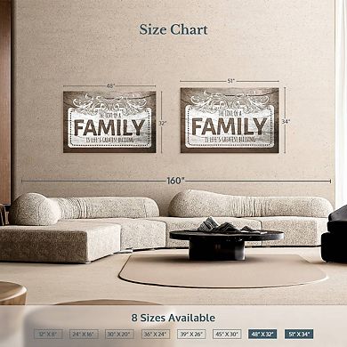Love Of A Family Quote II Wall Art
