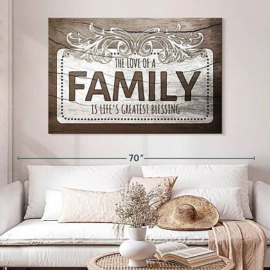 Love Of A Family Quote II Wall Art