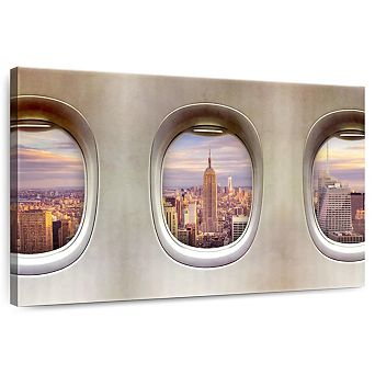 Retro Airplane Windows Wall Art