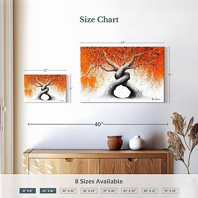 Twisting Love Trees Wall Art