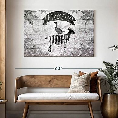 Farm Animals Silhouette Wall Art