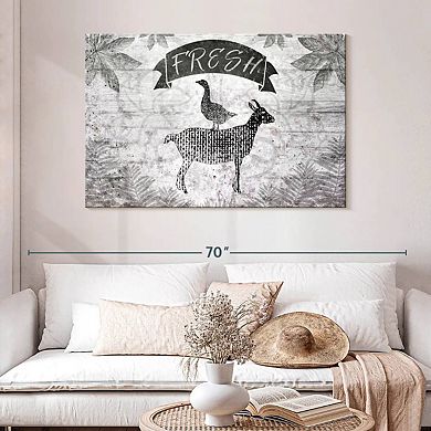 Farm Animals Silhouette Wall Art