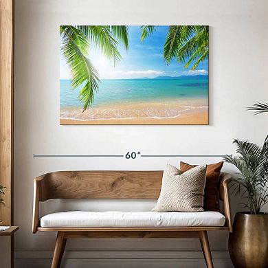 Coconut Palms And Beach Wall Art