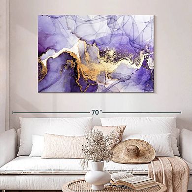 Purple Haze Abstract Wall Art