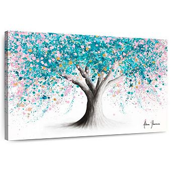 Turquoise Blossom Tree Wall Art