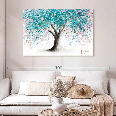 Turquoise Blossom Tree Wall Art