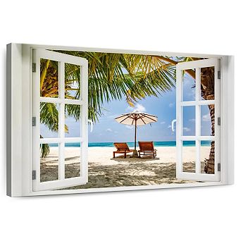 Beach Window Wall Art