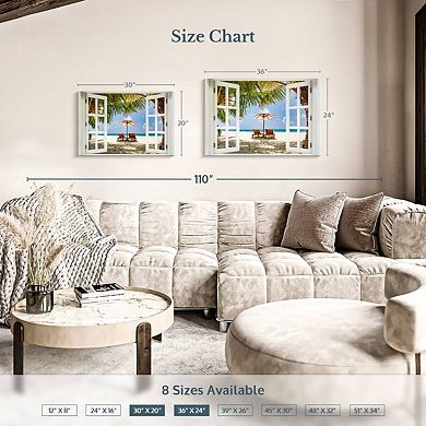 Beach Window Wall Art