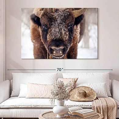 Frosty Bison Wall Art