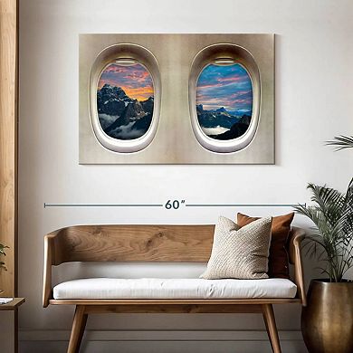 Transcontinental Airplane Windows Wall Art