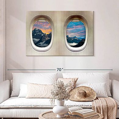Transcontinental Airplane Windows Wall Art