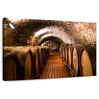 Winery Wine Barrels Wall Art