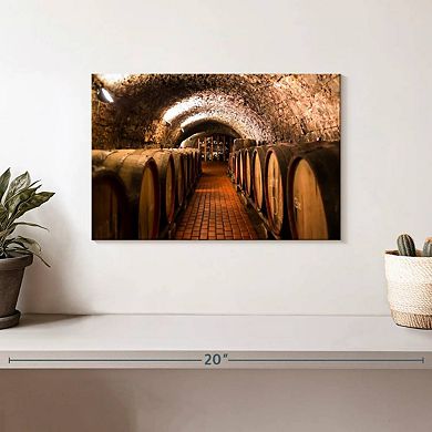 Winery Wine Barrels Wall Art