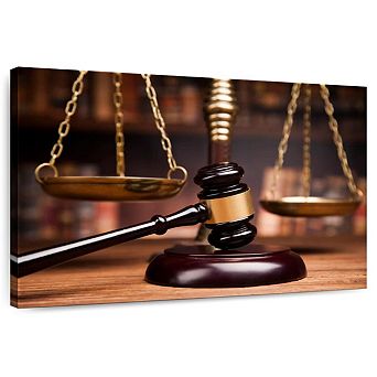 Gavel And Scales Wall Art