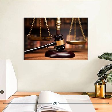 Gavel And Scales Wall Art