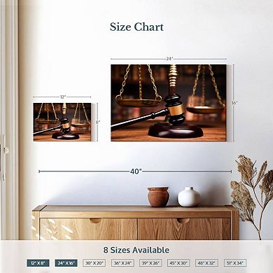 Gavel And Scales Wall Art