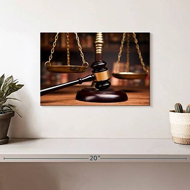 Gavel And Scales Wall Art