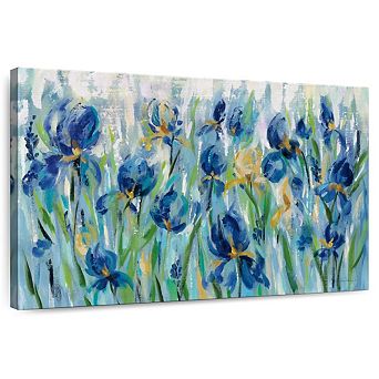 Iris Flower Bed I Wall Art