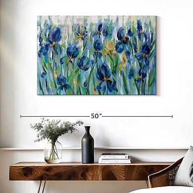 Iris Flower Bed I Wall Art