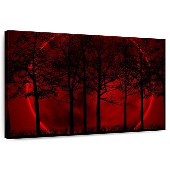 Dark Haunted Forest Wall Art