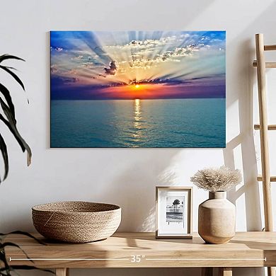 Golden Beach Sunrise Wall Art