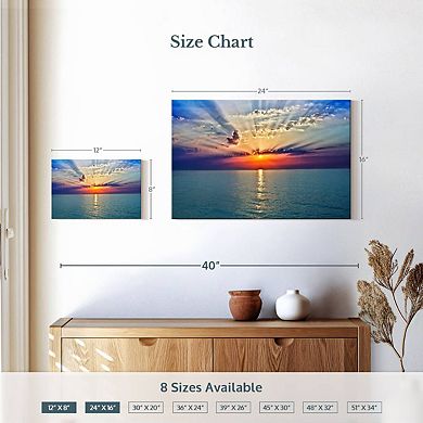 Golden Beach Sunrise Wall Art