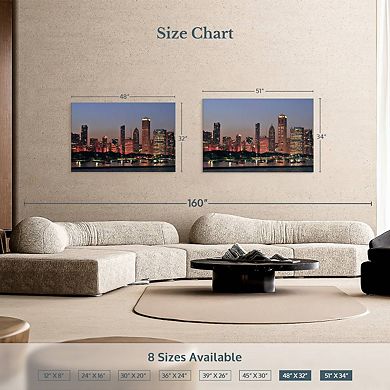 Chicago Twilight Wall Art