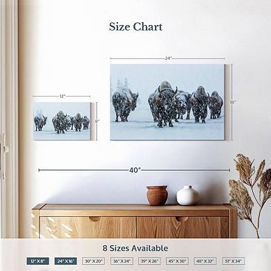 Bisons In Yellowstone National Park Wall Art