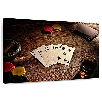 Straight Flush Poker Wall Art