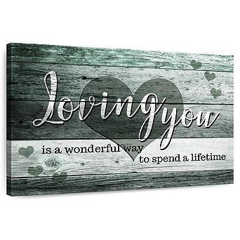 Loving You Marriage Quote II Wall Art
