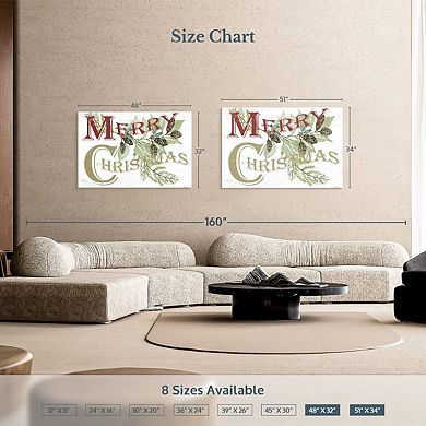 Vintage Merry Christmas Wall Art