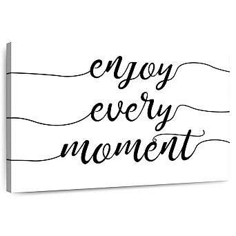 Enjoy Every Moment Typography Wall Art