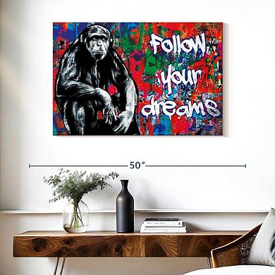 Chimpanzee Graffiti Wall Art