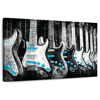 Electric Guitars Pop Wall Art