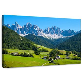 Village In Santa Maddalena Wall Art