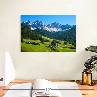 Village In Santa Maddalena Wall Art