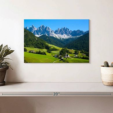 Village In Santa Maddalena Wall Art