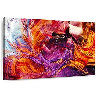 Abstract Caramel Splash Wall Art
